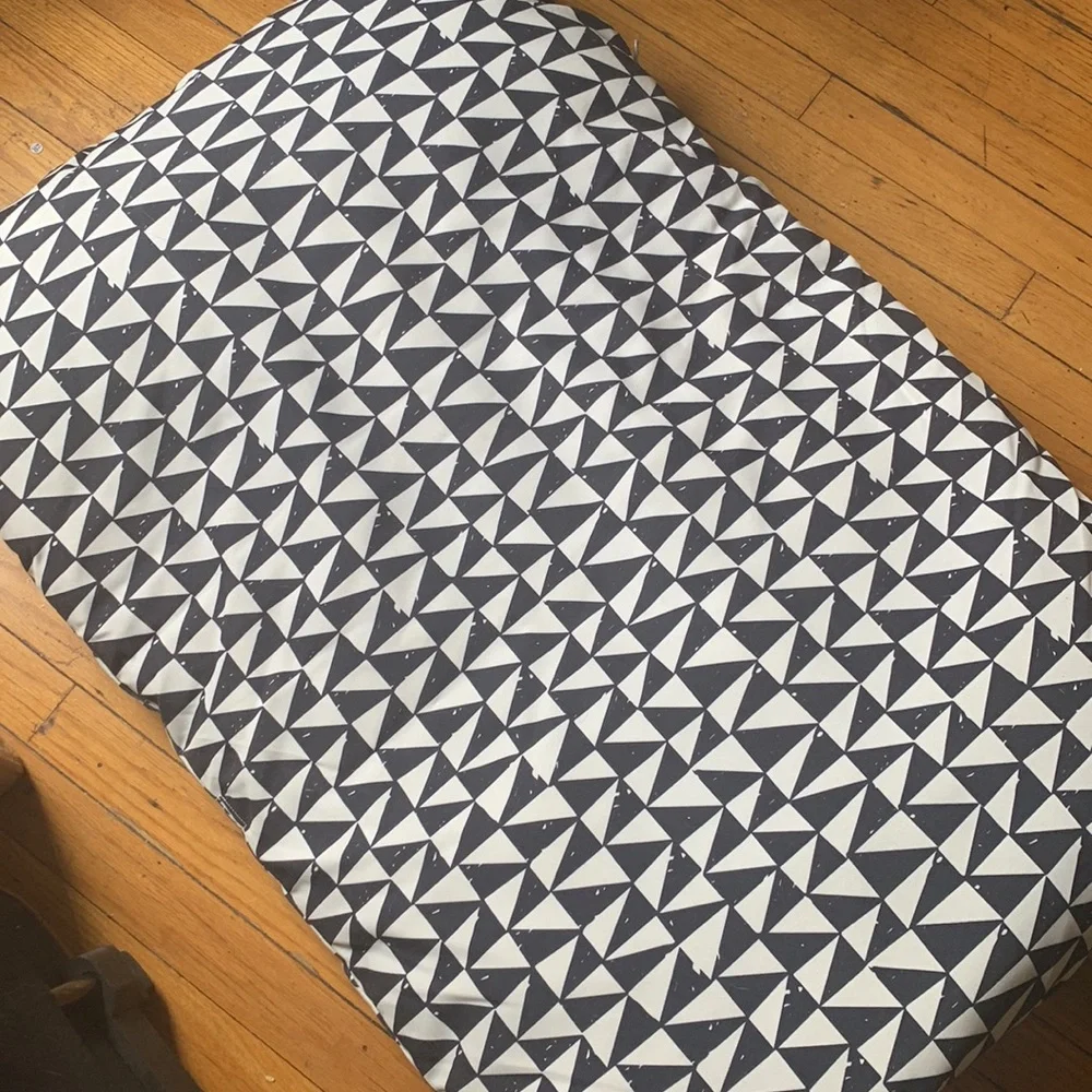 Modern Abstratct Black & White Aesthetic Geometric Design Dog's Washable Pet Bed